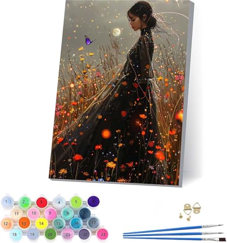 G  yCgoCio[  DIY Paint by Numbers LbghG h G fW^G uVƃANG̋ l̂߂̃NGCeBuȎ z[ ItBX Mtg 40x50cm t[t J-8