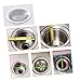Mipcase 3sets Essential Bathroom Kitchen Tool Stainless Steel Drain Filter Net Hair Catcher Durable Easy to Use 3pcs*3