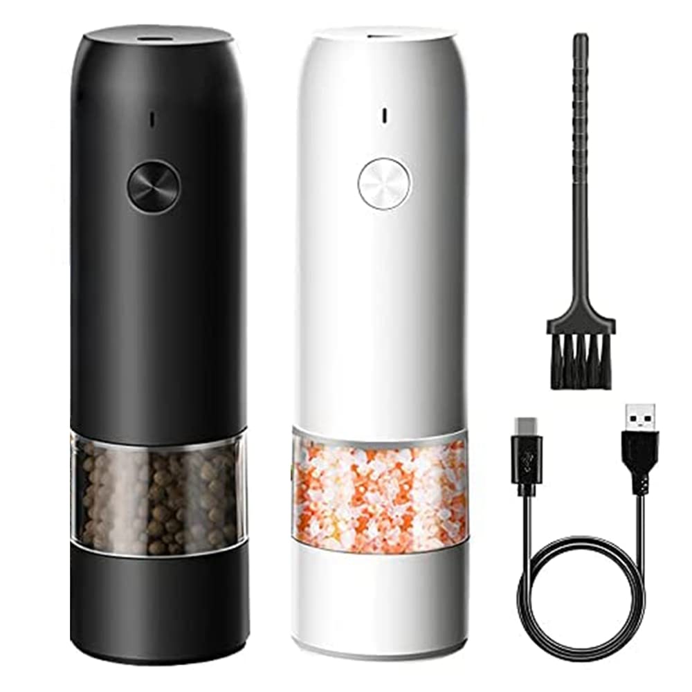 Moulin à poivre électrique rechargeable USB : finis les efforts pour moudre le sel