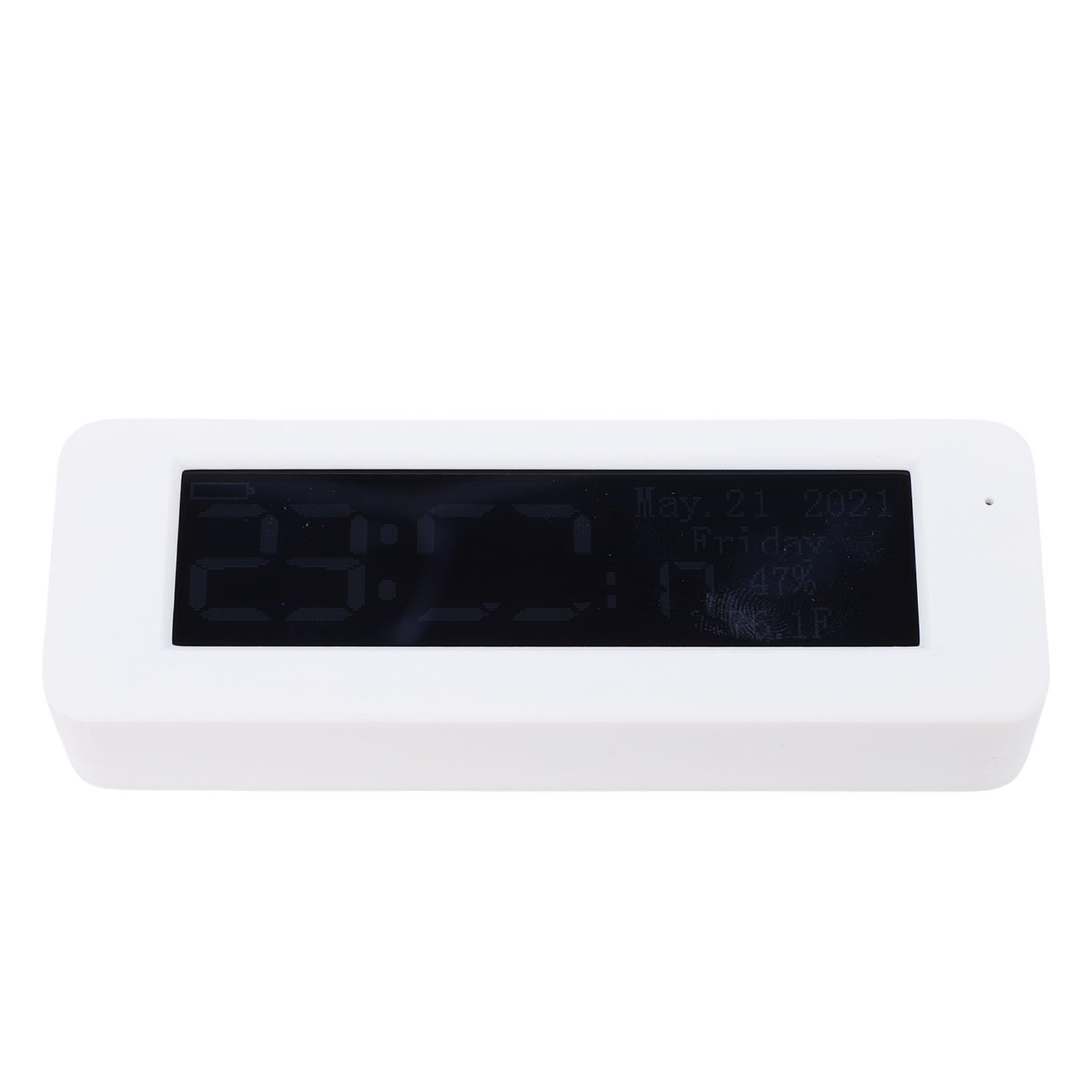 Fockety Analizzatore di Spettro, Display Analizzatore di Spettro Gamma 20Hz 20kHz, Visualizzatore con Ora, Data, Temperatura, umidità, per Musicisti di Casa in Auto Audiofili (Schermata blu con