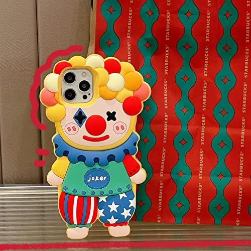 Sgvahy Phone Case For Iphone 11 Case Cute Iphone Case Kawaii Phone Case Clown Fun Cartoon Iphone Case Soft Silicone Anti-Drop Shockproof Protective Cover Case For Women Girls #TOP6