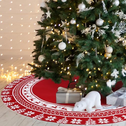 Lvefyti Weihnachtsbaum Rock,90cm Weihnachtsbaumdecke,Rund Plüsch...