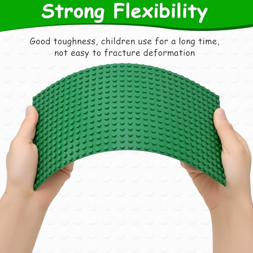 LABITITOUR 16x32 Studs Classic Building Base Plate, Compatible with All Major Brick Sets, Activity Table Building Board for Creative Play, Durable Building Tray for Kids (Multicolored-6pcs 5''x10'') - Image 3