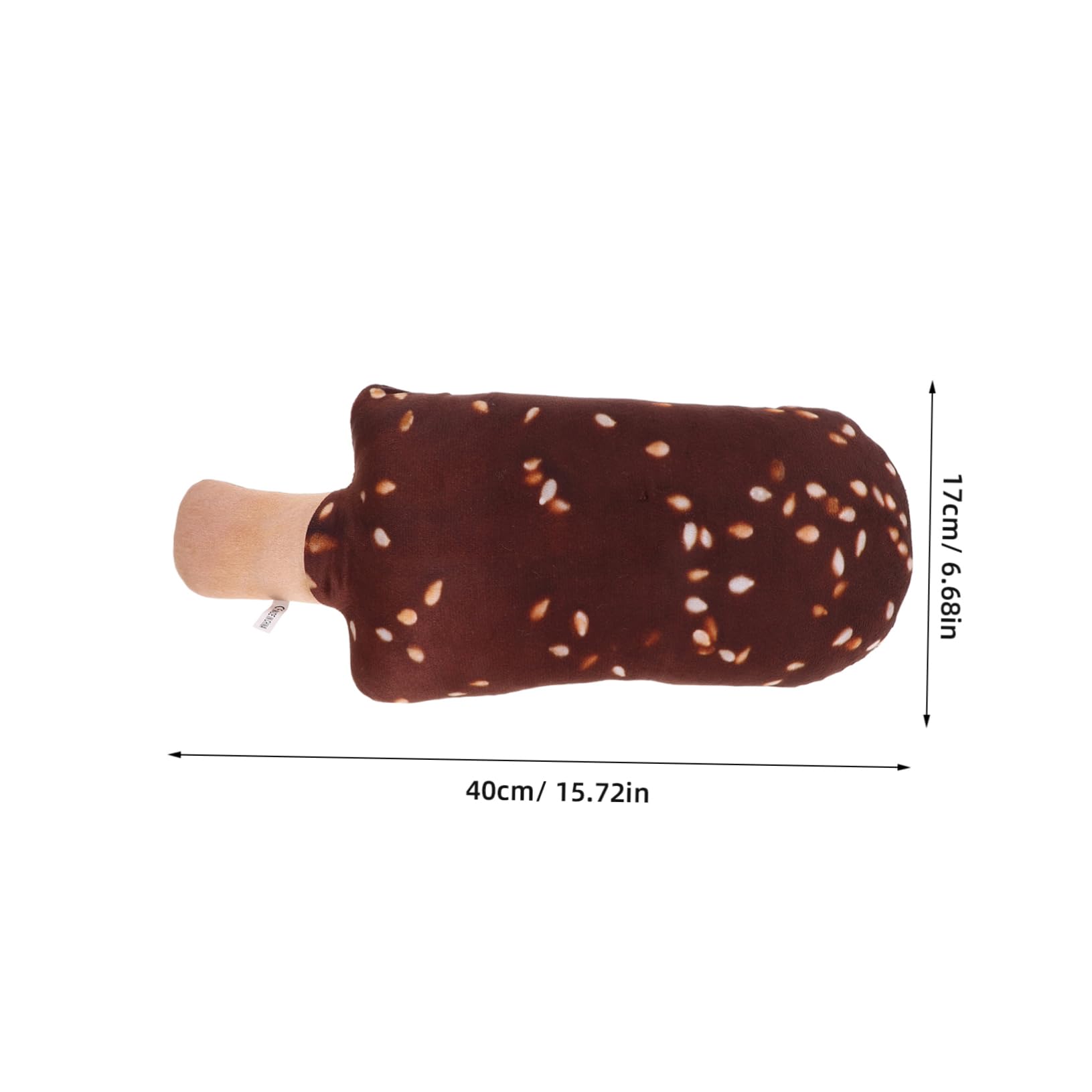 OUNONA Cartoon Ice Cream Pillow: Funny Novelty Throw Pillow for Sofa Couch and Bedroom Decor for Children and Theme Party Display