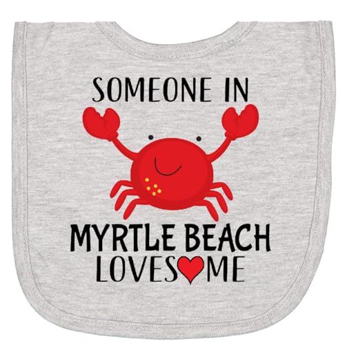 inktastic Someone in Myrtle Beach Loves Me Newborn Bib