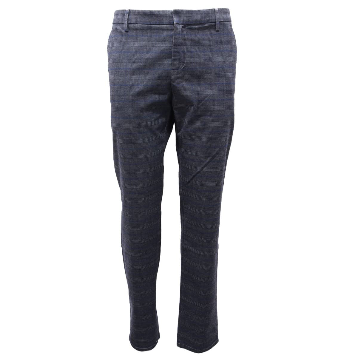 0552AL pantalone uomo DONDUP GAUBERT man checked trouser blue delave