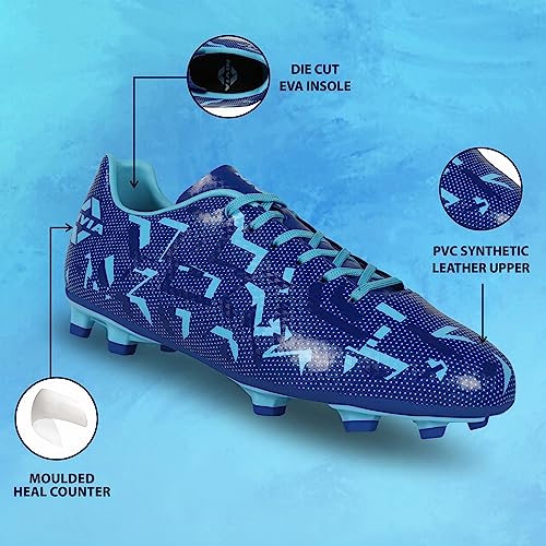 Image of Nivia Encounter 11.0 Football Stud for Mens, TPU Sole with PVC Synthetic Leather Upper for Hard and Grassy Surfaces