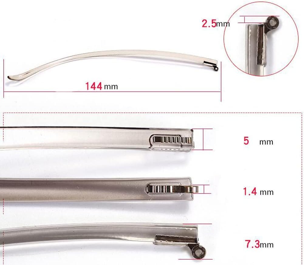 Beine Brille, Ersetzen Sie den Brillenarm, Rahmenbügel, 1 Paar Metallbrillen-Ersatzbrillen-Ersatzbügel, Brillenrahmen, Bügel-Brillenarme, Beine-D05