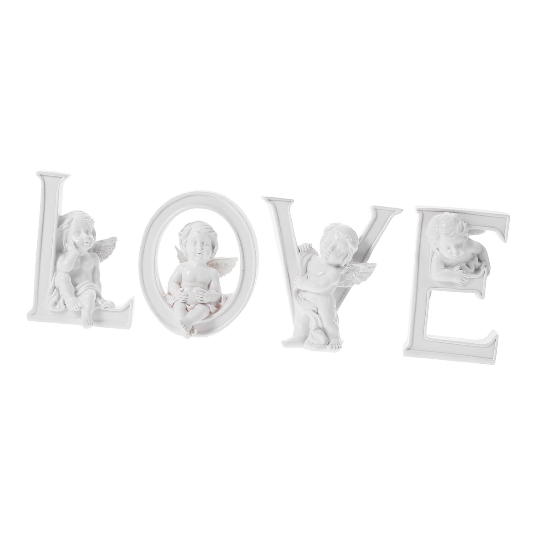 Lettres Love décoration romantique en résine blanche pour embellir le bureau et la maison