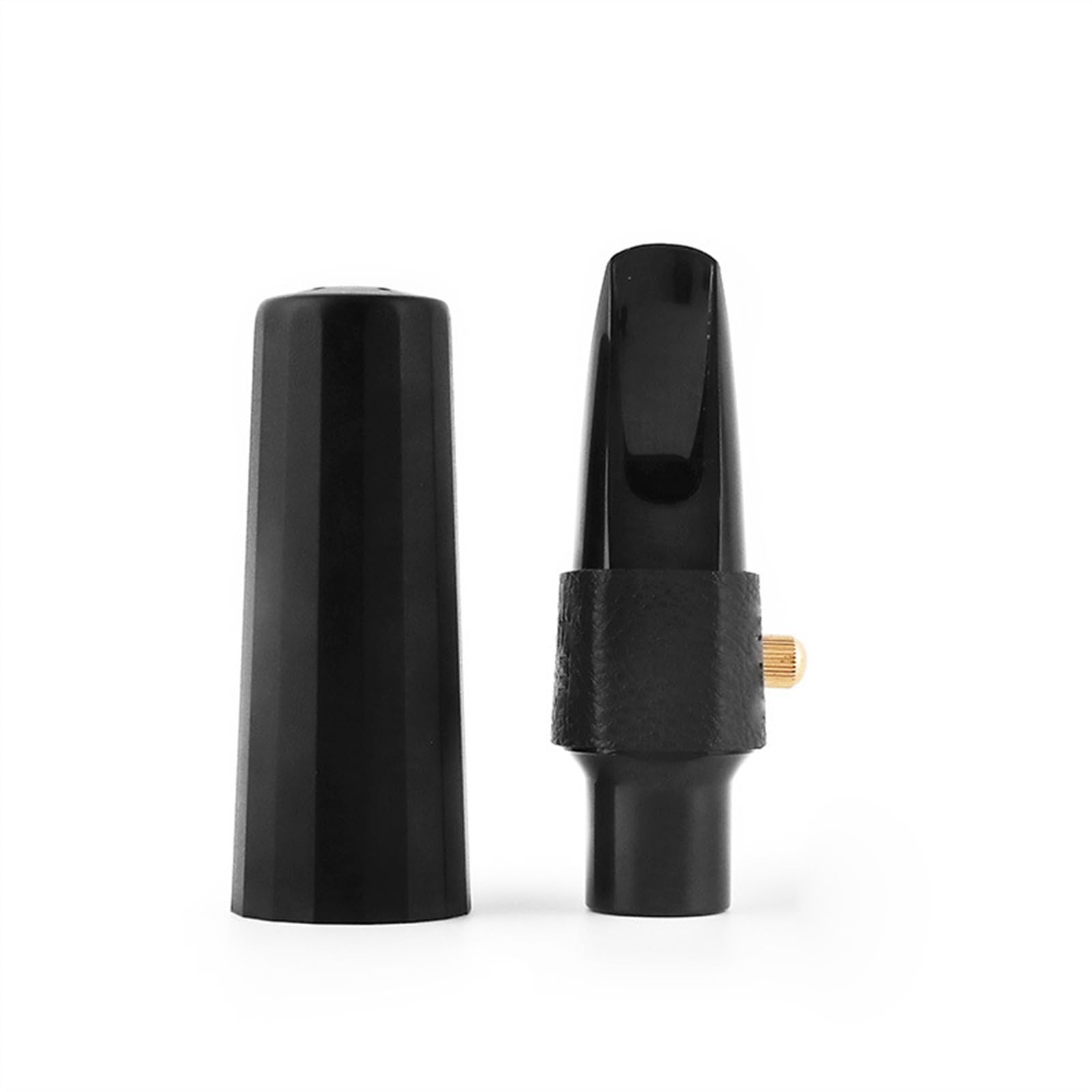 Części do Saksofonu Instrumentów Bakelitowy Ustnik Do Saksofonu Altowego/tenorowego/wysokiego, Skórzany Klips Z Plastikową Nasadką Ustnika (Color : Tenor)