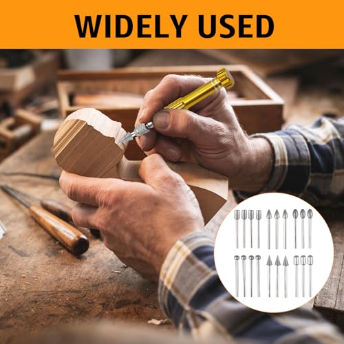 Diamant Fräser Set, 20 Stück Gravierstift Diamant Frässtifte Schleifstifte Kompatibel Mit Dremel Rotary Tool Zubehör Mit 1/8 Schaft, Für Stein Glas Keramik Schnitzen, Schleifen, Polieren, Gravieren