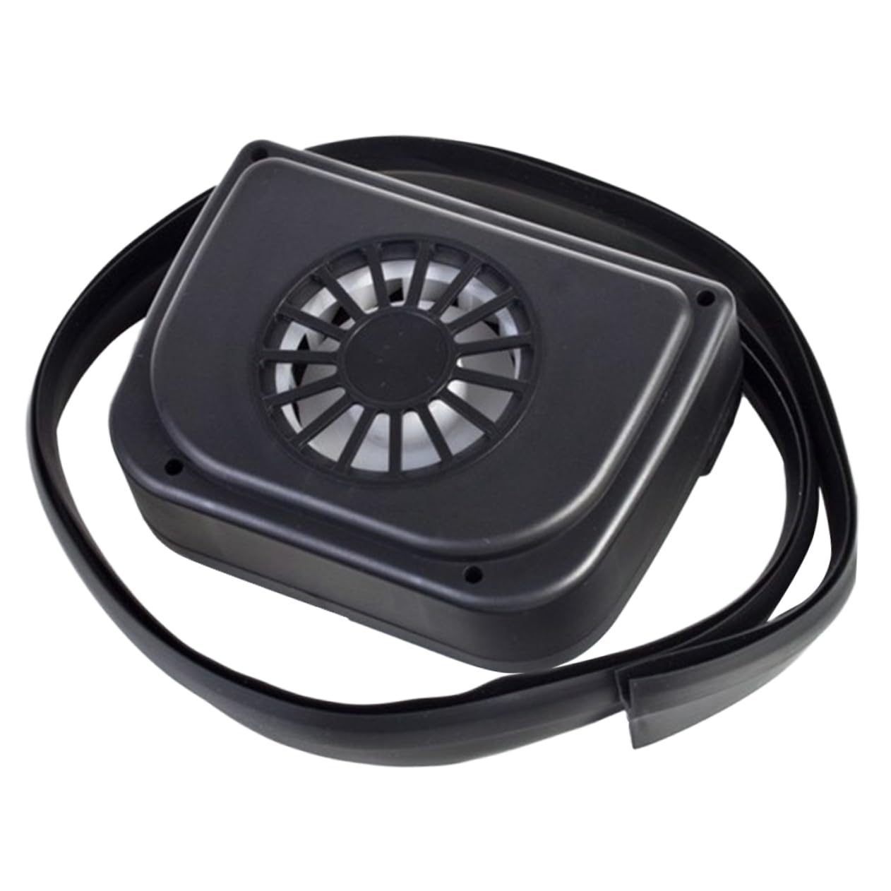3pcs Solar Powered Car Exhaust Fan Compact Cooling Fan for Use Low Noise Ventilation Fit for Cars Trucks and Boats Black