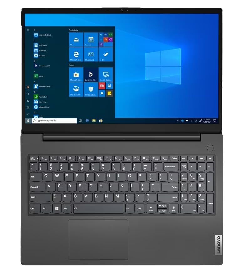 Image of Lenovo V15 G2 Laptop, 15.6 inch FHD Display, Free Microsoft Office 2021 with Lifetime License, Dual-core Intel Celeron N4500, 16GB RAM, 2TB SSD, Ethernet, 6.5 Hours Battery Life, Windows 11 Pro, Black