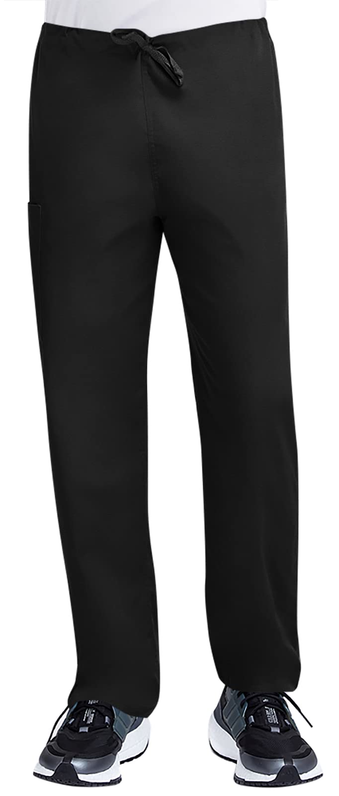 Minty Mint Men's Black Medical Scrubs Nurse Doctor Uniform Unisex 4 Pocket Cargo Pants Medical Scrub Uniform Women Juniors Medical Scrub Nurse Doctor Black M