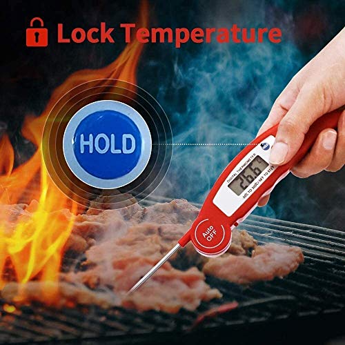 Thermomètre de cuisson sonde inox 304 XMING à lecture LCD instantanée