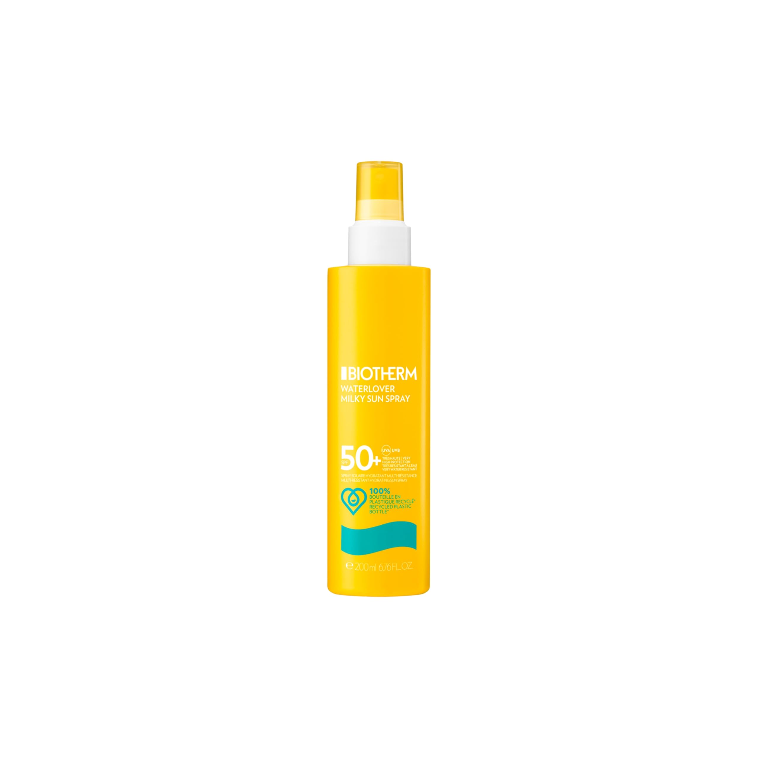 Biotherm Waterlover Sonnenspray LSF50, feuchtigkeitsspendendes Sonnenschutzspray für umfassenden Schutz, 200 ml