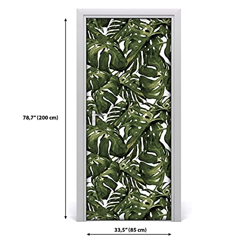 Autocollant de porte 85x200cm Monstera Leaf S Magic-Stick