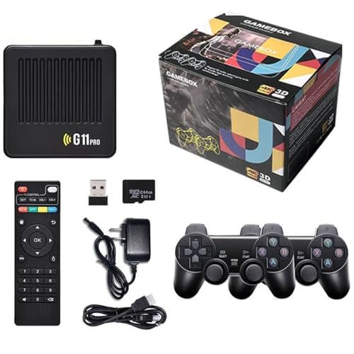Ponad 2400 gier Plug & Play Konsola do gier wideo z 2 kontrolerami bezprzewodowymi, 128 GB pamięci masowej na telewizor