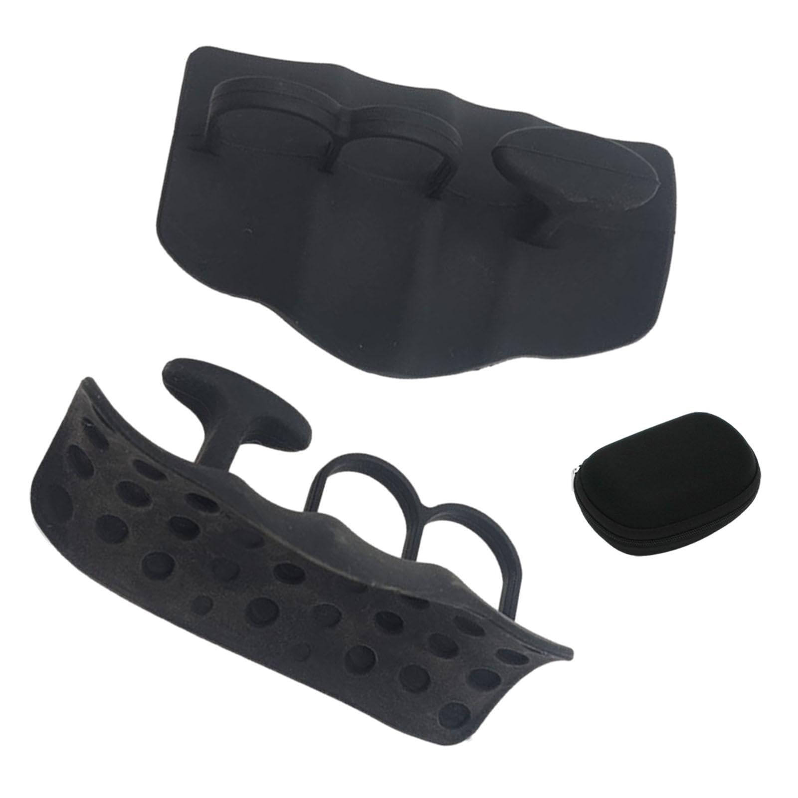 ATORSE Weight Lifting Grips Portable Sturdy Gym Grips for Gymnastics Shrugs Black-image-27