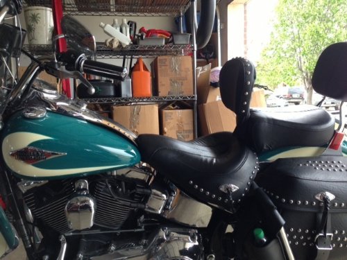 Harley Hd Fatboy Heritage Softail Adjustable Rider Driver Stud Backrest(2007-2014) #TOP6