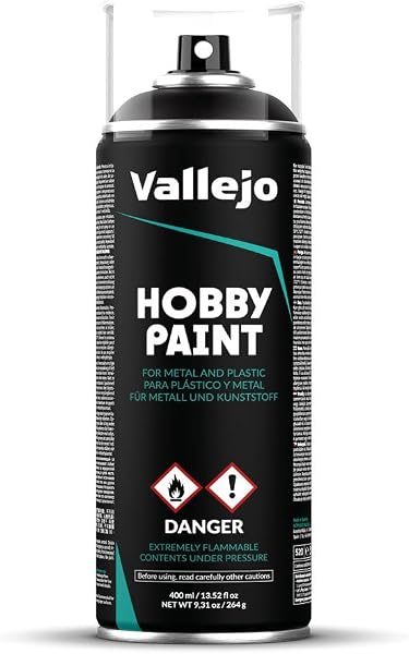 Vallejo Hobby Paint Spray Negro 400ml