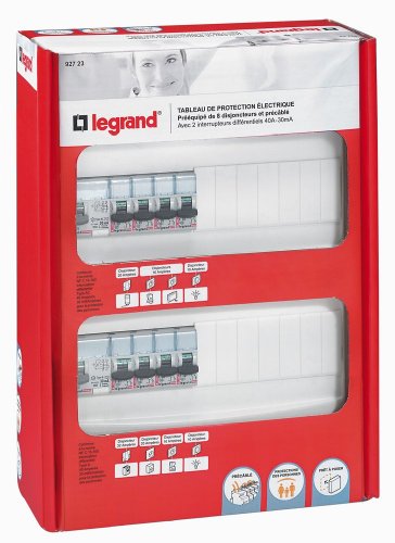 Legrand LEG92723 Tableau Pré-Équipé 2 Rangées