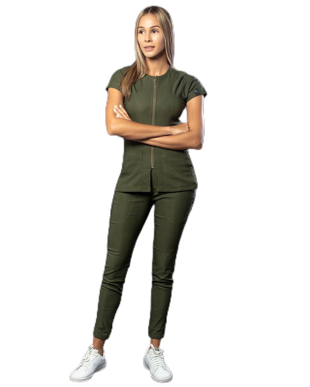 Juego de Ropa Quirúrgica Verde Olivo