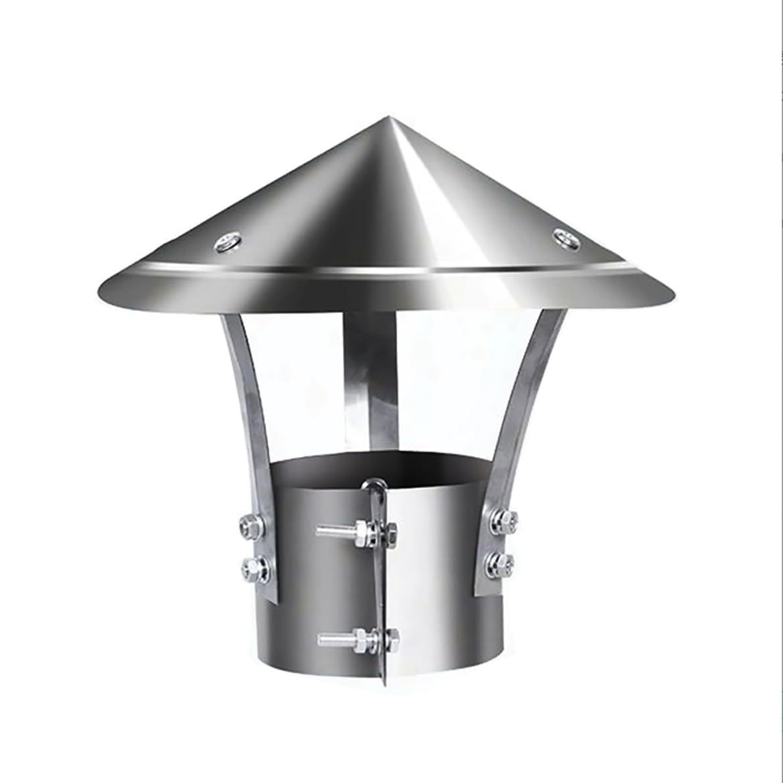 MYXJGNAIY Cone Top Chimney Cap，Vent SystemsRound 360 Vent Cap ，House Exhaust Roof Cap， for Perfect Insulation，Ventilation Cover， Top Chimney Cap(100mm/3.9in)