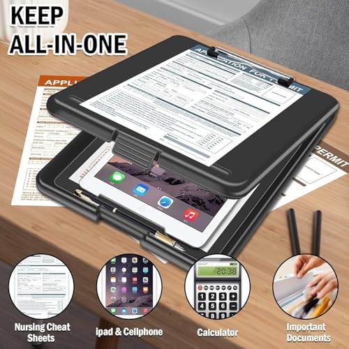 Image of Expandable A4 File Folder Organizer | Document Storage Bag with Multiple Pockets | Durable Multicolor Case for Office, School, Bank, Hospital & Home Use (Writing Pad)