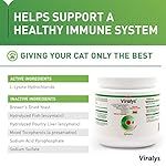Vetoquinol Viralys Daily L-Lysine Powder for Cats and Kittens, Fish Flavored Lysine Supplement for Cats and Kittens to Support Immune Health, Normal Eye Function and Respiratory Health, 100gm - Image 2