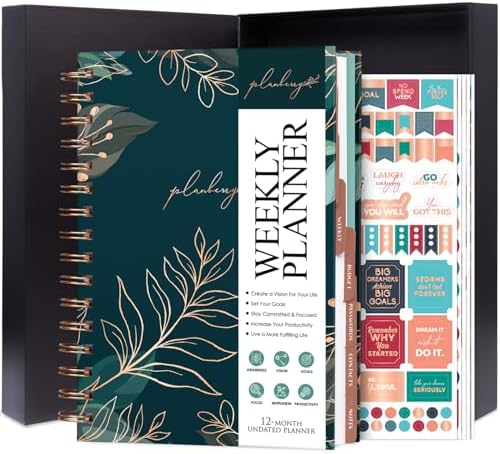 PLANBERRY Weekly Planner Large - Elegant Life And Budget Planner To