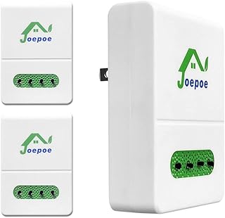 Joepoe Negative Ion Generator/Plug In Air Purifier with Negative Ion Technology Up to 32 Million Negative Ions/Sec Output,Filterless Air Ionizer for Home/Office Cleanse: Pollutants,Odors Etc(3-Pack)