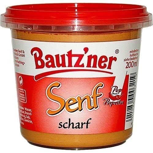 Bautz'ner Mustard Hot (Senf Scharf) 200ml