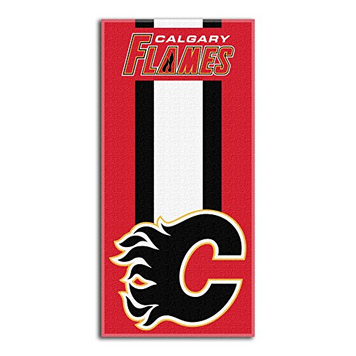 The Northwest Company Unisex Zone Read Beach Towel NHL Calgary Flames Zone Read Beach Towel, 30-inches by 60-inches