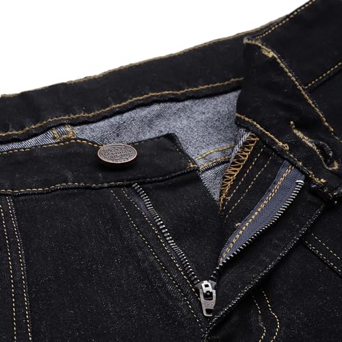Image of PARIS HAMILTON Men Relaxed Fit Colorblocked Distressed Two Tone Stretchable Denim Jeans