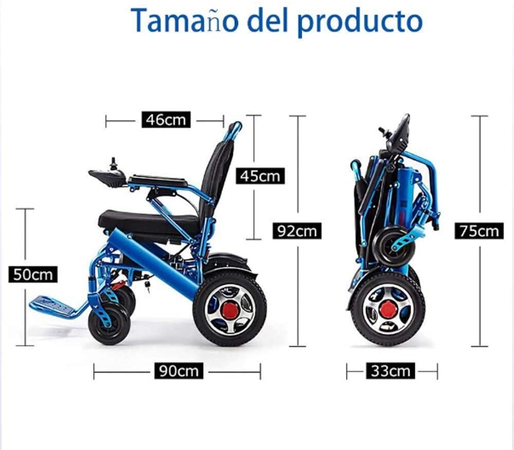 Silla de Ruedas eléctrica de Aluminio Plegable - Prim Ancho de Asiento 45 cm