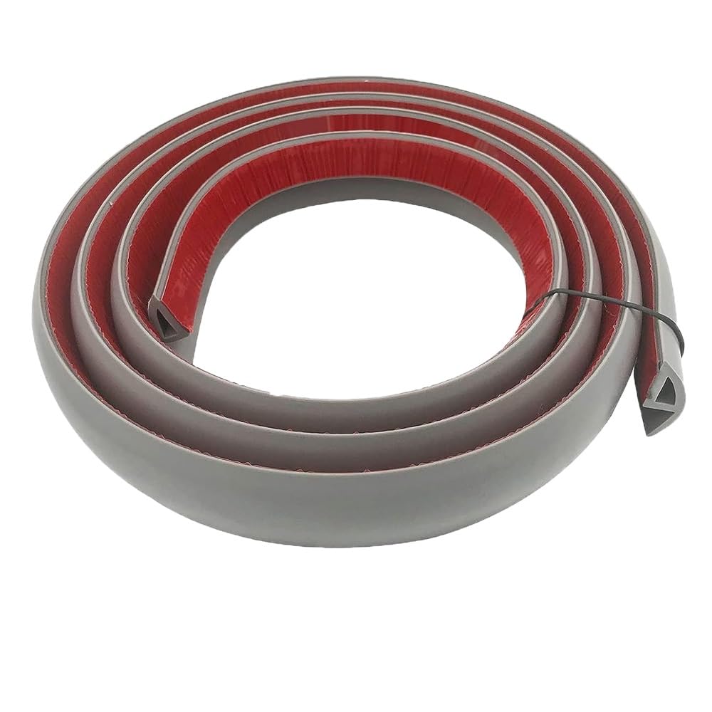 HCZION Profil De Transition Moquette À Sol Barre De Transition en PVC, Bordure De Transition pour Bois Au Sol, Barre De Seuil Auto-adhési pour Planchers Irréguliers (Color : White, Size : 4m/13ft)