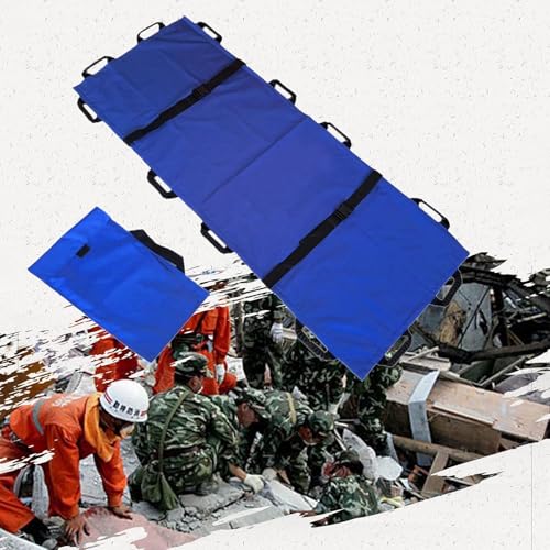 Camilla plegable portátil ligera de emergencia médica para rescate de pacientes y animales, ideal para transporte de primeros auxilios