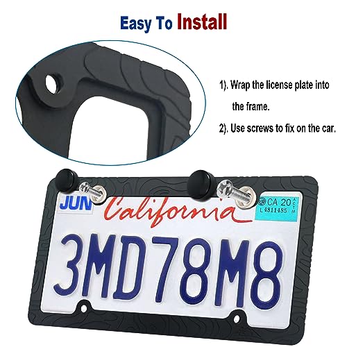 Image of Topography Silicone License Plate Frames, 2 Pack