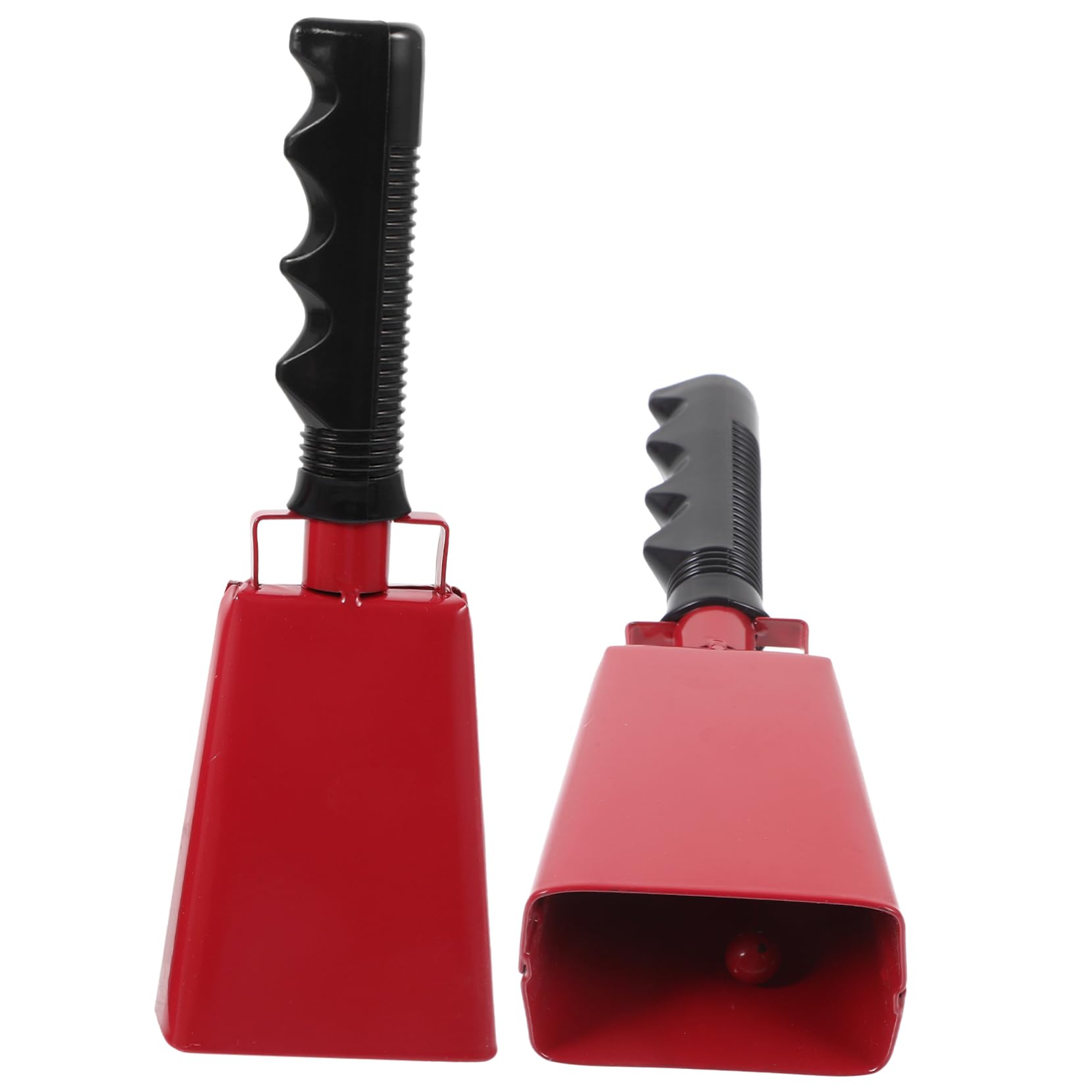 ibasenice Football Cheering Cowbell Set Handle 2pcs for Sports Games Hand Bell for Outdoor Activities