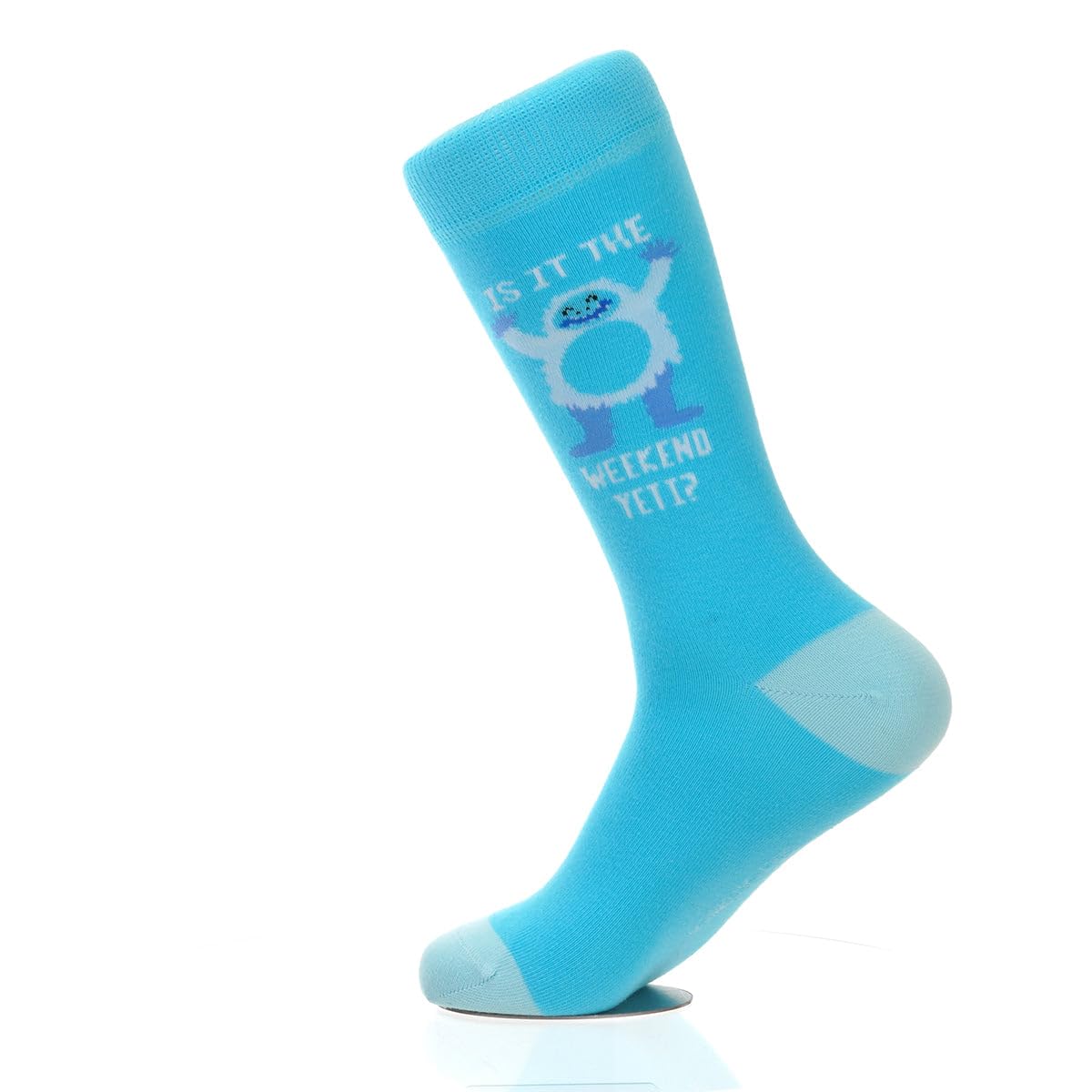 Sock Atomica Unisex Weekend Yeti Fancy Colorful Cotton Comfy Novelty Funny Dress Socks Animals Patterned Cool Design Gift, Women's 10-12.5, Men's 8.5-13, 41-46