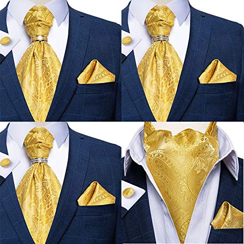 Set de corbata de seda para hombre con complementos miniatura 2