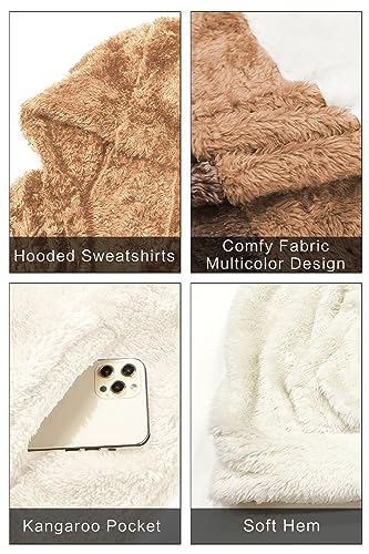 GINGTTO Men's Fuzzy Sherpa Sweatshirt Fashion Pullover Fleece Hoodies for Men Multi Color Hoodie4