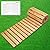 8FT Wooden Garden Pathway Outdoor Roll Out Walkway with Non-Slip Surface, Patios Backyard Beach Wedding Party Pathways Rustic Path Decorative Boardwalk for Outside (Straight)
