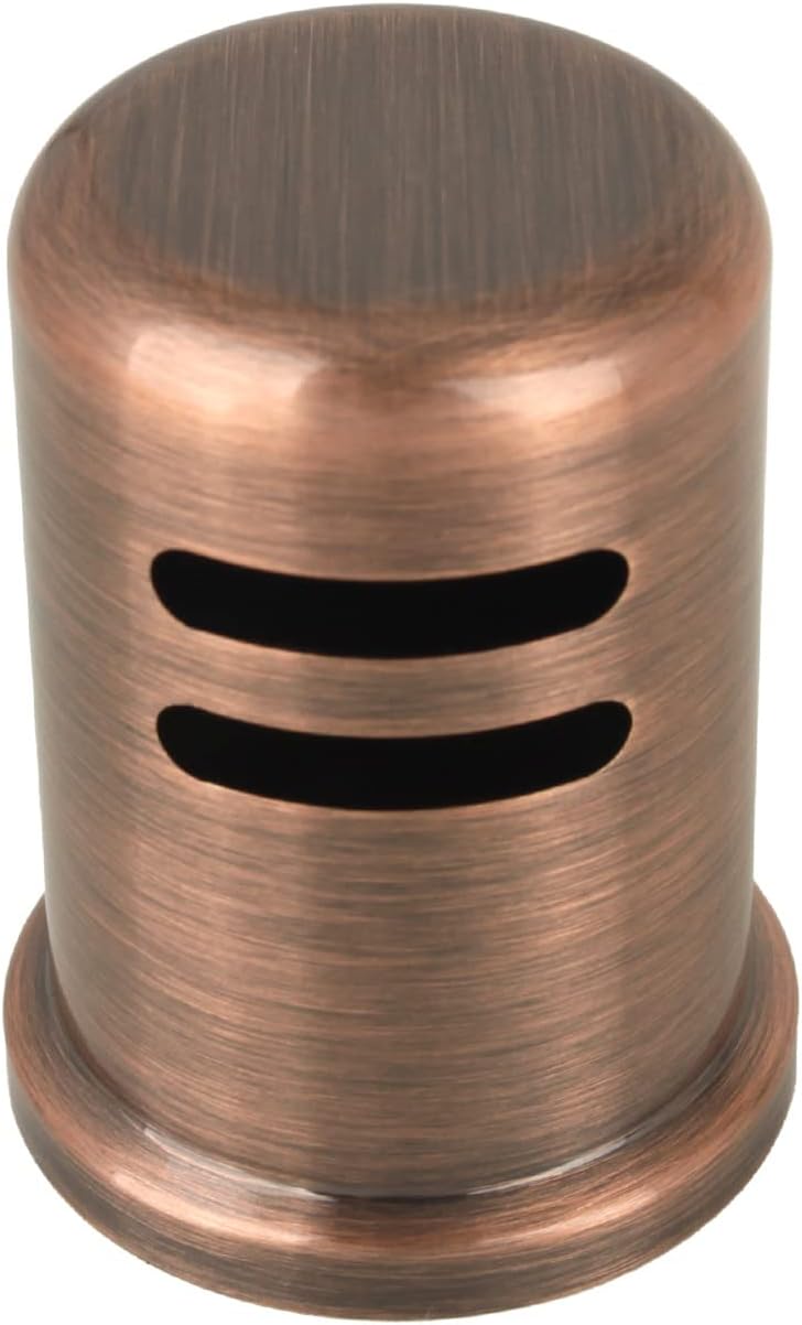 Akicon Kitchen Dishwasher Air Gap Cap, Brass Air Gap Cover for Replacement - Match with Akicon Faucet (Copper)