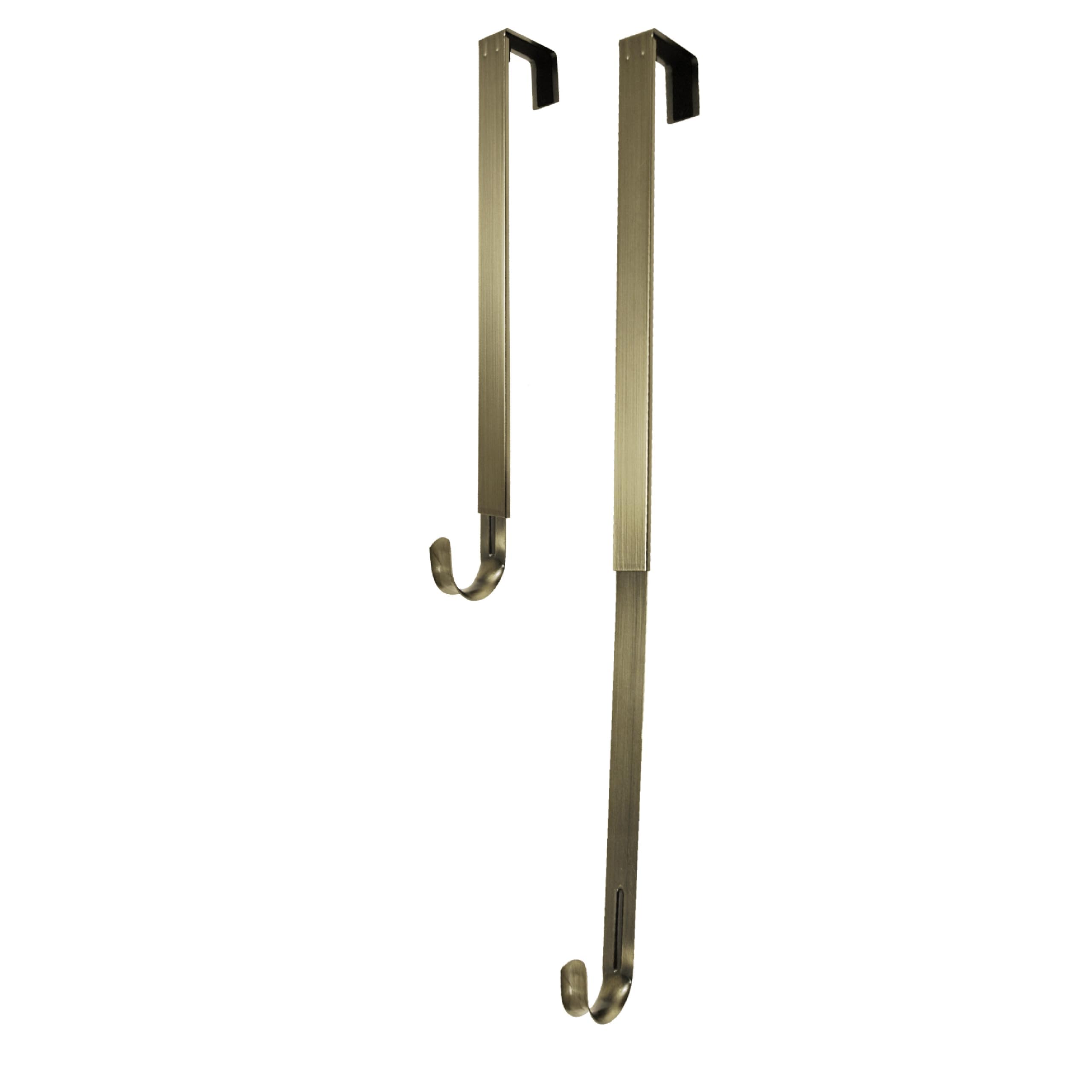 Adjustable Length Wreath Hanger, 20 lb Capacity (Antique Brass) by Haute Decor