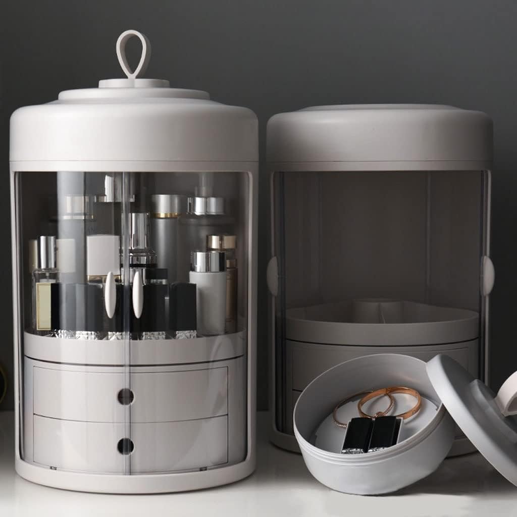 CHICKEN Skincare Organizers Portable Cosmetic Storage Box Skin Care Product Storage Box Creative Rotating Storage Box Suitable for Bathroom Bedroom Dresser Makeup Organizer Countertop(C) 5 51zdKS3tl3L. AC SL1024