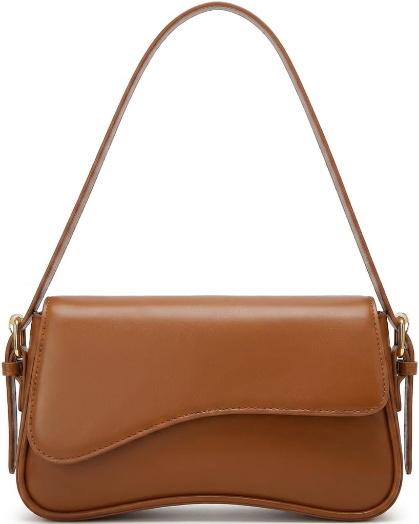 Amszke Shoulder Bag for Women Y2K Crossbody Purse PU Leather