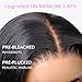 IDN BEAUTY SKINLIKE REAL 5X5 HD Lace Closure Wigs Human Hair 28 Inch 180% Density Straight Natural Black 0.1MM Ultra Thin Lace Wear and Go Bleached Single Knot Pre Plucked Glueless Wig