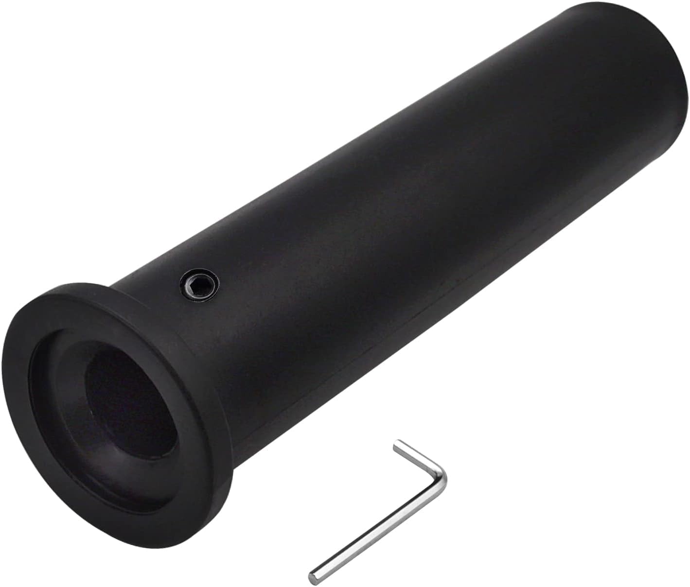 Olympic Adapter Sleeve 8 inch,Converts 1 inch Standard Weight Plate Posts to 2 inch Olympic Weight Plate Posts,Heavy Duty Nylon and Removable end Cap